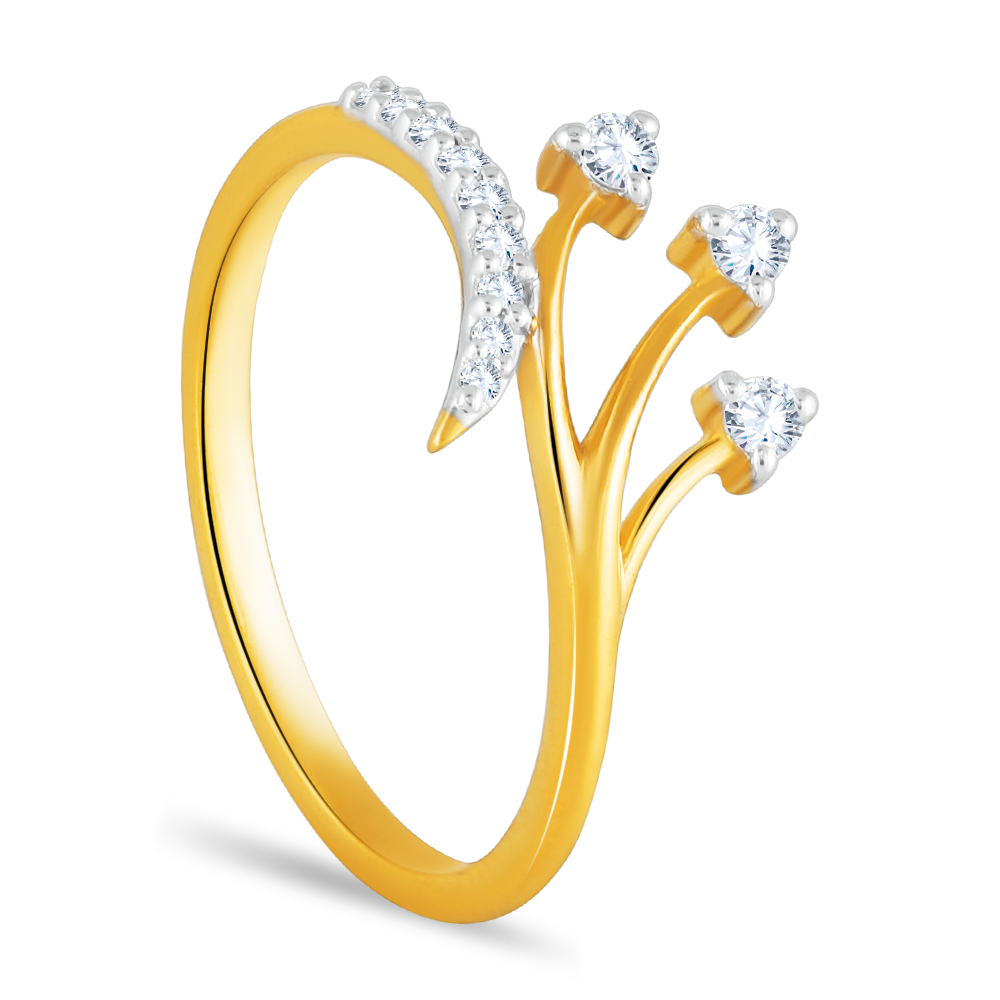 Yellow Gold Trifecta Ring