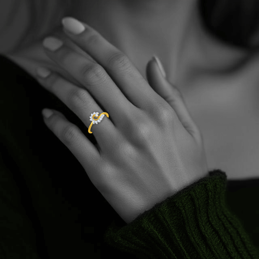 Gilded Glamour Ring