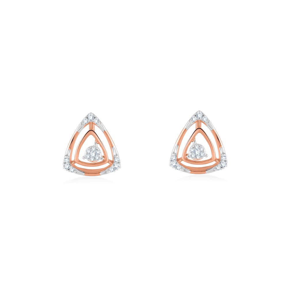 Triangular Sparkle Earring