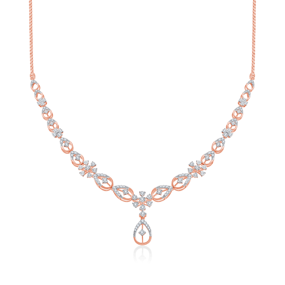 Twinkle Fire Cluster Necklace