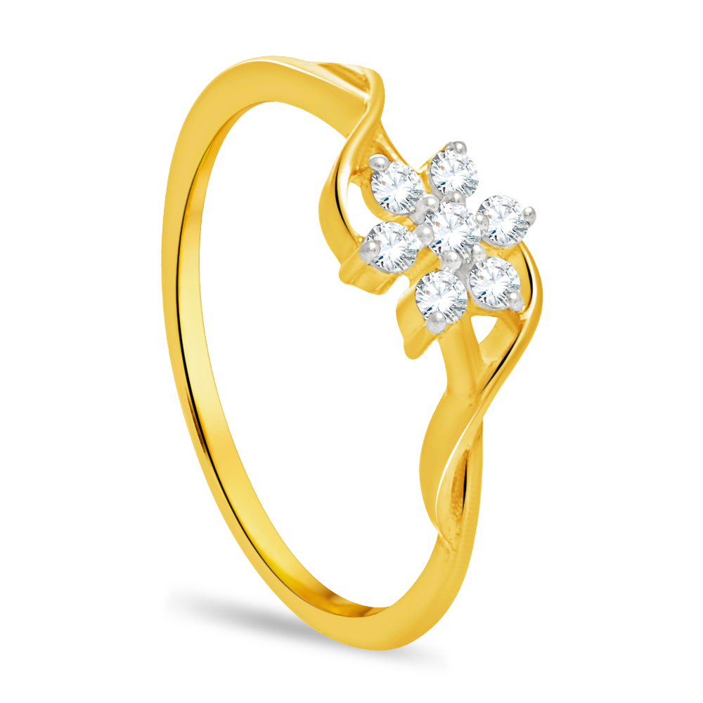 The Diamond Gilt Ring